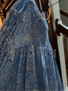 NWT Roller Rabbit Light Blue Paisley Sundress